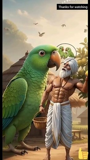 #aliza गाँव का किसान और भूखा तोता – दया और प्रेम का सन्देश" #shots ##viralshots #viralvideo