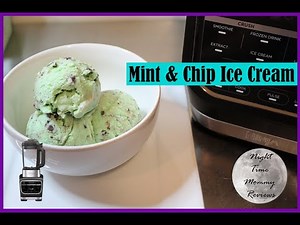 Easy Mint and Chip Ice Cream | NINJA FOODI BLENDER RECIPE