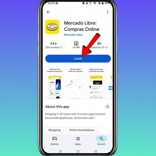 How To Install Mercado Libre Compras Online App On Android #mercado #shorts