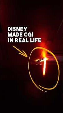 How Disney makes a lightsaber slice through metal⚡️ #disneyparks
