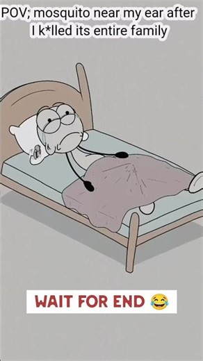 Mosquitoes at Night 😂 | Funny Animation #shorts #mosquito cartoon #funny