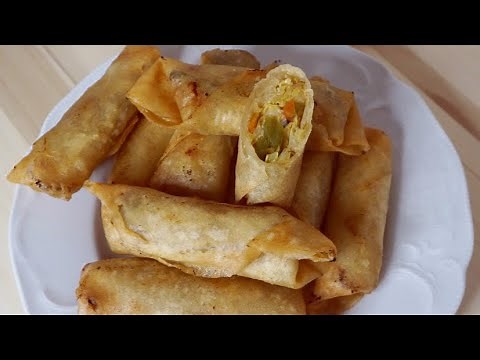 Homemade Vegetable Spring Rolls Recipe| How To Make