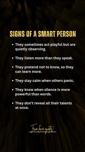 4.3K views · 61 reactions | Signs of a Smart Person | True Love Quotes | Facebook