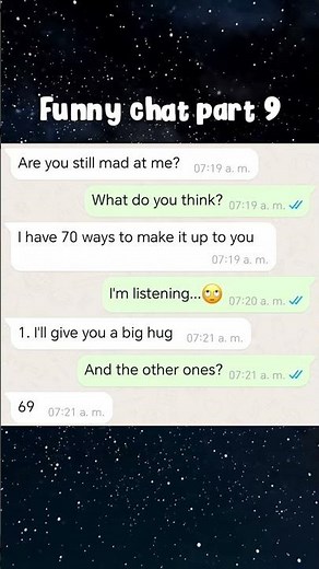 He has 70 ways to say sorry! 😂 #shorts #funny #chat #relationship