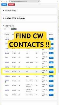 Find CW Contacts for Ham Radio #hamradio #morsecode #cw