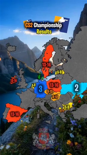 CS2 European Championship 2025 results #mapping #cs2 #europe #fyp #mapper