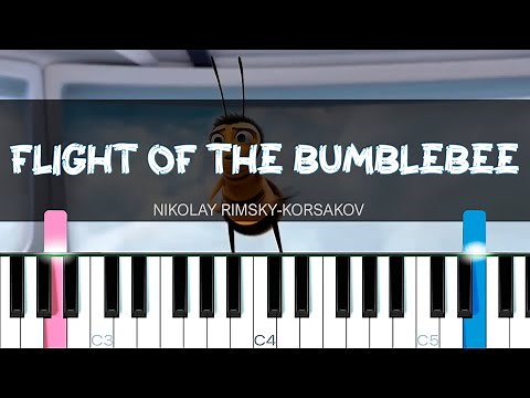 Flight of the Bumblebee [Piano Tutorial] | SHEET MUSIC + MIDI 🔥