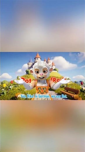 Learning to say “RED” in German | ROT | Colors | Germany Adventure | Kids | Babu Buddies