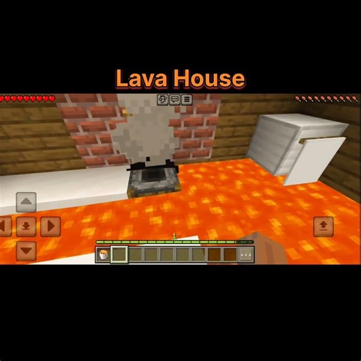Lava house parkour #minecraft