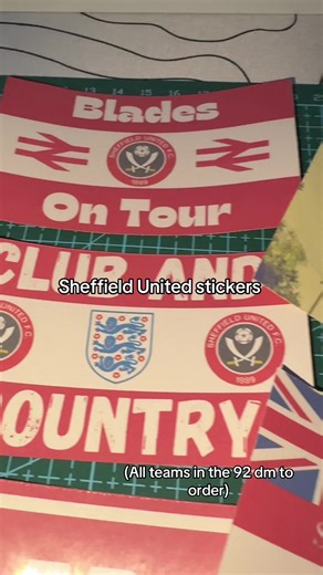 Sheffield United stickers dm to order #football #footballstickersuk #championship #sheffieldunited