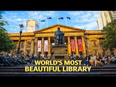 World’s Most Beautiful Library 😍 | State Library Melbourne 4K Walk