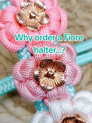 The bigger question is... WHY NOT? Because it is iconic! 🌸 #horsebeadseu #fiore #flowers #ropehalter #rosegold