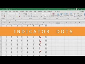How to create indicator dots in Excel