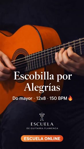 Daniel Valenzuela | Escobilla por Alegrías en Do mayor. 12x8 a 150 BPM. Muchos intentan tocar rápido antes de dominar el compás. Error. La escobilla no es... | Instagram