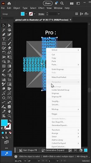 Start Global Edit in Adobe Illustrator cc Tutorial