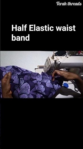 How to sew elastic waist band on a skirt/ on the sides