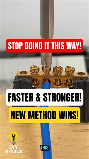 Forget the Old Way — This Faster Wire Trick Is Way Stronger! ##electrical #diy #lifehacks #shorts