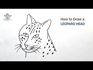 How to draw a Leopard Head Step by Step | Easy Leopard Drawing | Easy Drawing