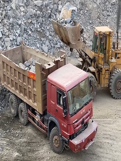 Red dump truck in the mist of action series 1 | JoJo Construction | Facebook