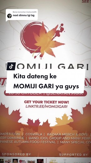 Membalas @rivalscots05 Kita dateng ke MOMIJI GARI ya guys #momijigari #momijigarifest #momijigari🍁🍁🍁 #momijigarifestival #spark #senayanpark #senayanparkmall #senayanparkjakarta #eventjejepangan #eventwibu #eventanime #eventcosplay #anime #cosplay #cosplayer #wibu #wibuindonesia #weibo #xyzbca #fypage #fypシ