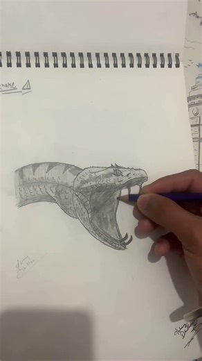 Snake🐍 #trendingshorts #sketch #like #sketch #sketchbook #subscribe #viral #viralvideo #artist #art
