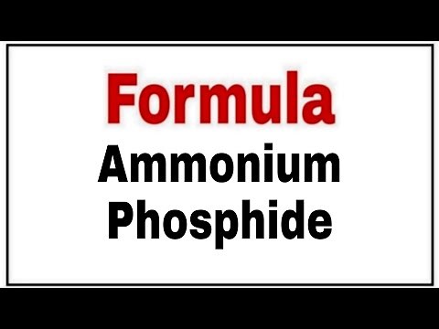 How to write chemical formula of Ammonium Phosphide|Formula Ammonium Phosphide