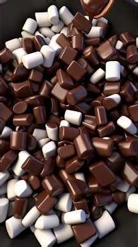 This Chocolate Marshmallow Mix Is Too Satisfying 😍🍫 #recipe #reels