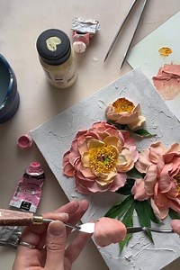 1.6M views · 34K reactions | ✨ From Plaster to Petals: Stunning 3D Flower Sculptures  | Creative Inspiration For You | Facebook