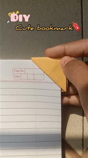 ✨Easy Sticky Note Origami - Bookmark🪄🔖 #shorts #art #youtubeshorts