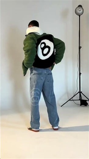 Stüssy Sherpa Jacket Try-On | Green Streetwear Essential