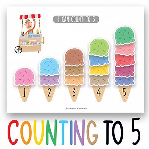 Montessori Counting Worksheet, Number Tracing Activity, Homeschool Math Practice Print,kindergarten Learning Resources, Preschool Curriculum - Etsy