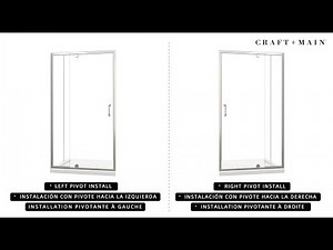 Craft + Main® - Cove™ Frameless Pivot Shower Door and Panel - Installation Video