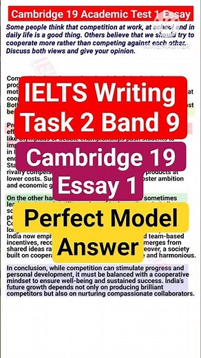 IELTS Writing Task 2 Band 9 | Cambridge 19 Essay 1 | Perfect Model Answer #cambridge19 #ieltsessay