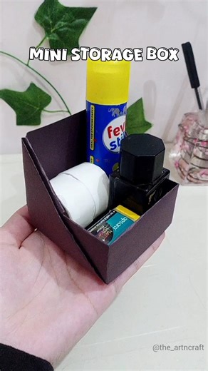 DIY mini storage box without glue😱 #diy #craft #shorts