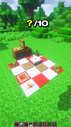How to Make a Cute Picnic in Minecraft – Decoration | CupSapling #minecraft #shorts #easy
