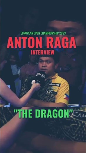 ANTON RAGA, EUROPEAN OPEN CHAMPIONSHIP FIRST RUNNER UP | INTERVIEW #billiard #9ballpool #antonraga