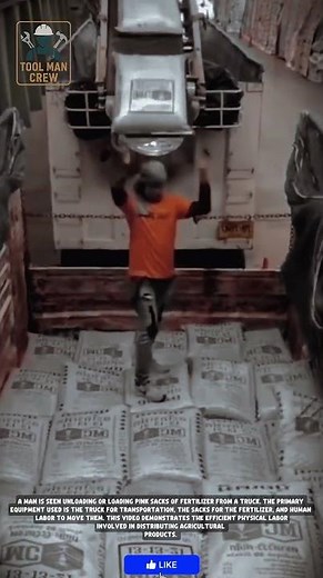 Fertilizer Sack Unloading Machine! An Automatic System That Speeds Up Loading and Unloading #tools
