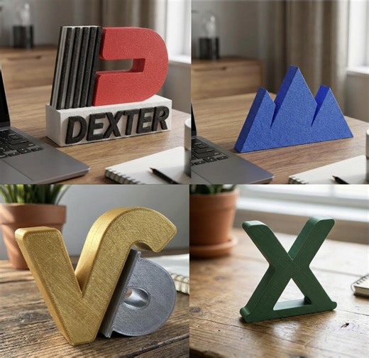 3-dimensional Business Logo • Custom 3D Printed Desk Decor / Logo Statue - Etsy