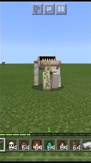 This isn’t a normal iron golem 😳 #shorts #minecraft