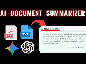 Build AI Document / PDF Summarizer 2026 | AI SaaS Project