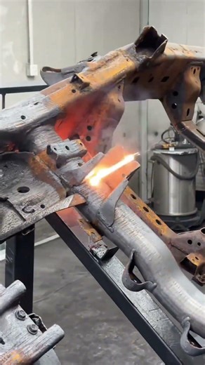Vehicle Frame Laser Rust Removal #automobile #tools4life #mechanic #mechaniclife #diy #tools