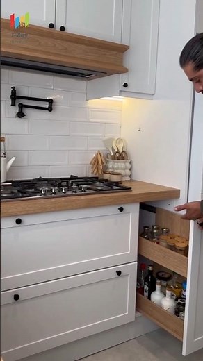 Perfect Kitchen Spice Drawer & Cabinet Design | Smart Kitchen Organization Ideas 2025