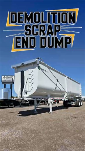 New Armor Lite high side demolition end dump scrap trailer for sale. #dumptrailer #enddump