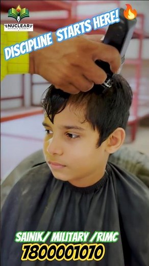 Military Haircut✂️ First Step to Discipline!🔥 #military #grooming #haircut #fauji #army #motivation