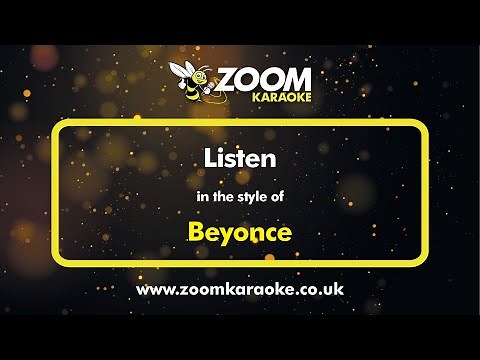 Beyonce - Listen - Karaoke Version from Zoom Karaoke