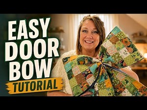 How to Make a Quilted Door Bow 🎀 | Easy Sewing Tutorial