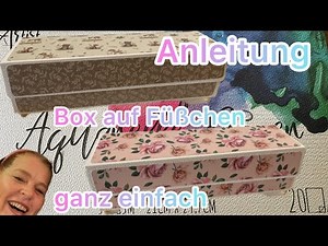 DIY 💕 Box 🤩 Anleitung 🐇 Actionblock 💕 für alle Gelegenheiten 💕 mit Füßen 💕 Washitapebox