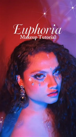 Euphoria makeup tutorial 💙🌟 #tutorial #makeuptutorial #makeuplook #euphoria #euphoriamakeup #short
