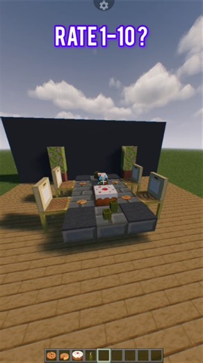 Minecraft dining table design #minecrafttutorial
