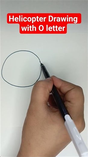 Helicopter 🚁Drawing with O Letter#helicopter |#viral#shorts #trending